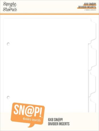 SN@P! Divider Inserts 6"X8"