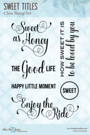 Sweet Titles clear stamp