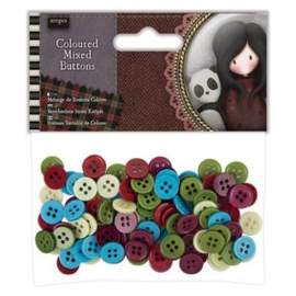 Gorjuss Coloured Mixed Buttons