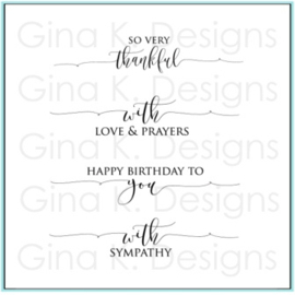 Scripty Sayings 1 MINI Stamps