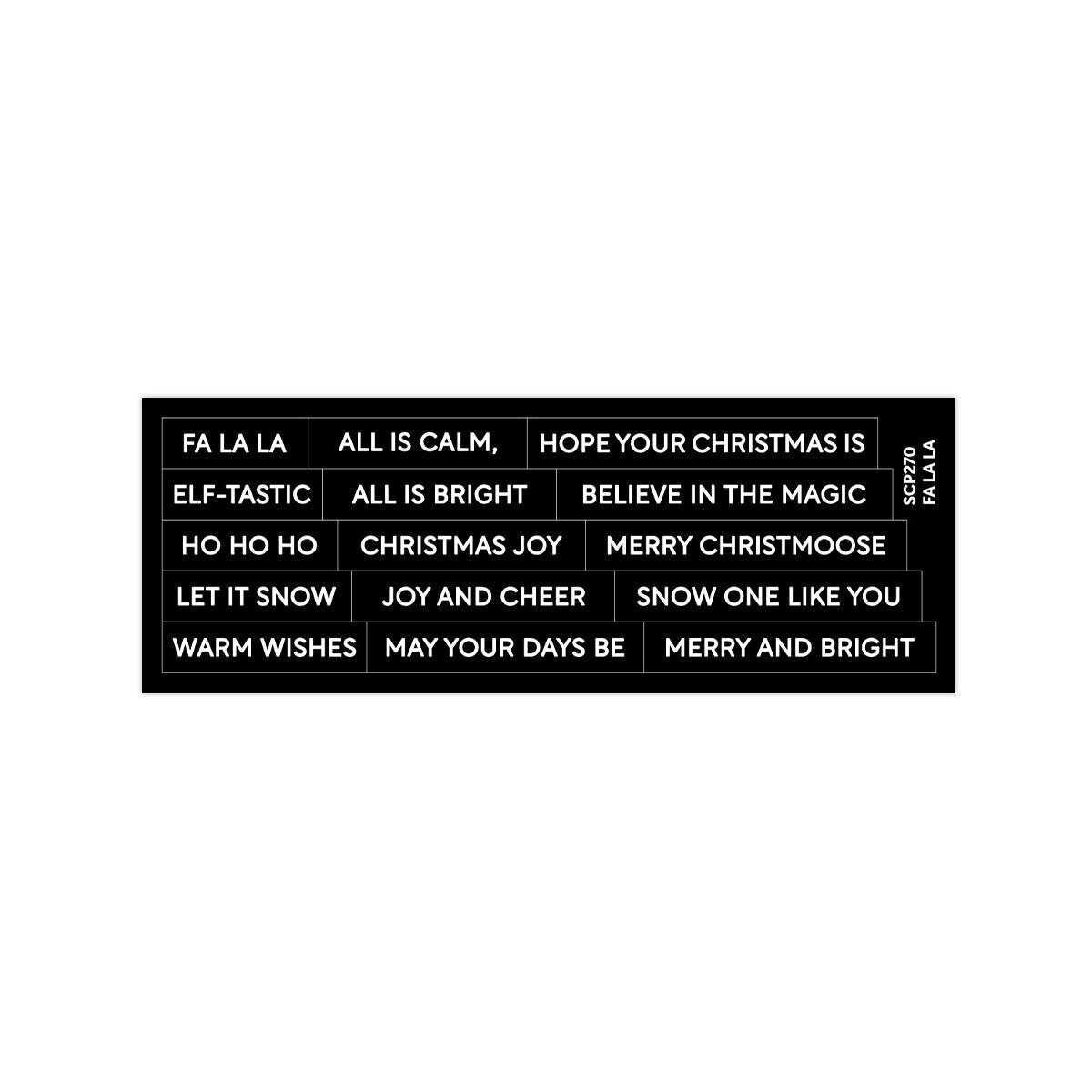 Subsentiments Fa La La Diecut