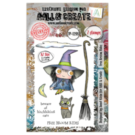 #1298 A7 Stamp Set Free Broom Rides