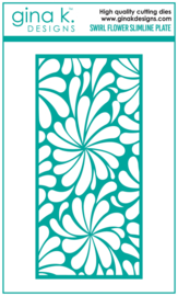 Swirl Flower Mini Slimline Plate Die
