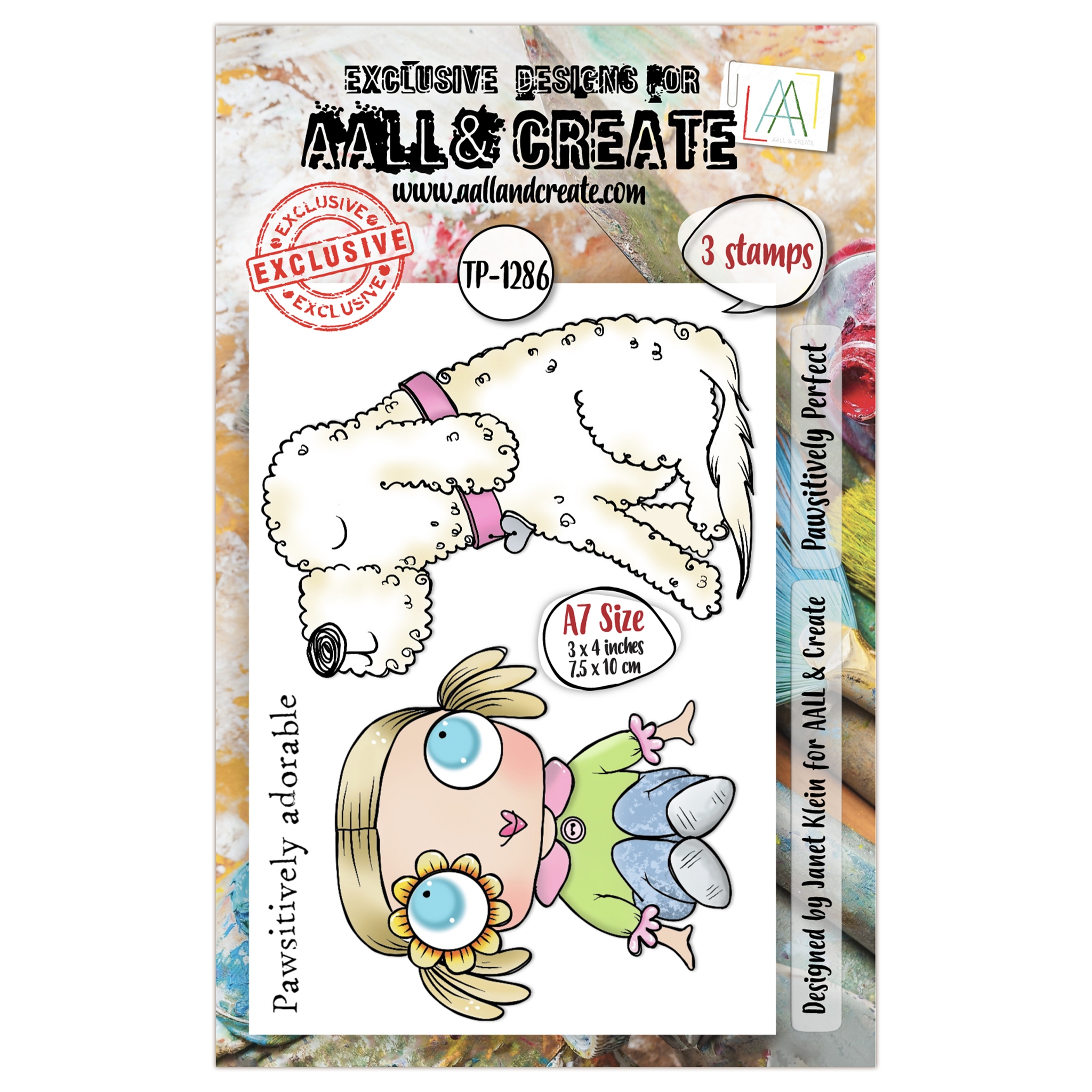 #1286 Pawsitively Perfect A7 Stamp Set