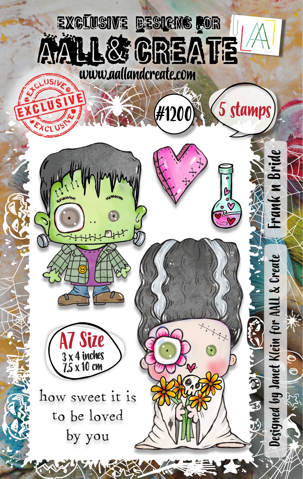 #1200 Frank n Bride A7 Stamp Set