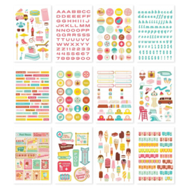 Retro Summer Sticker Book