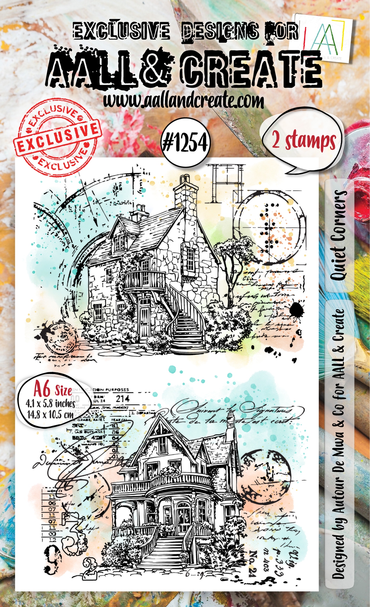 #1254 Quiet Corners A6 Stamp Set