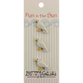 Fun In The Sun Buttons Seagull