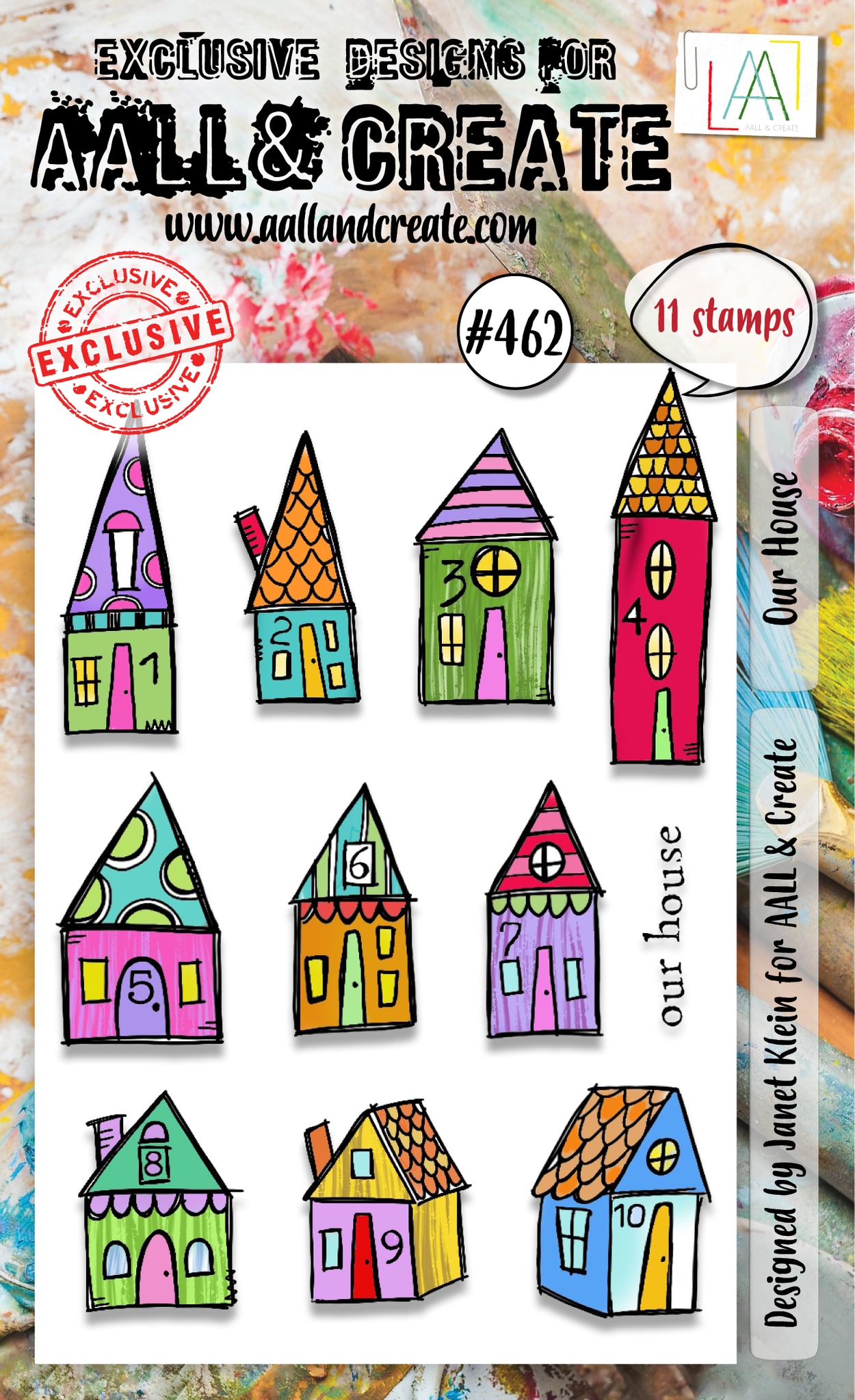 #0462 Our House A6 Clear Stamp Set