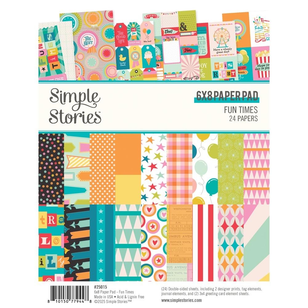 Fun Times Paper Pad 6"X8"