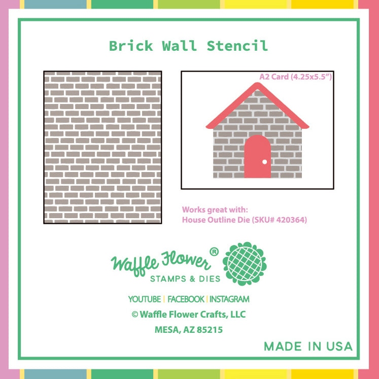 Brick Wall Stencil
