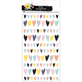 Shine On Mini Hearts Puffy Stickers