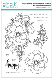 Happy Flowers Stamps
