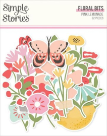 Pink Lemonade Floral Bits & Pieces Die Cuts