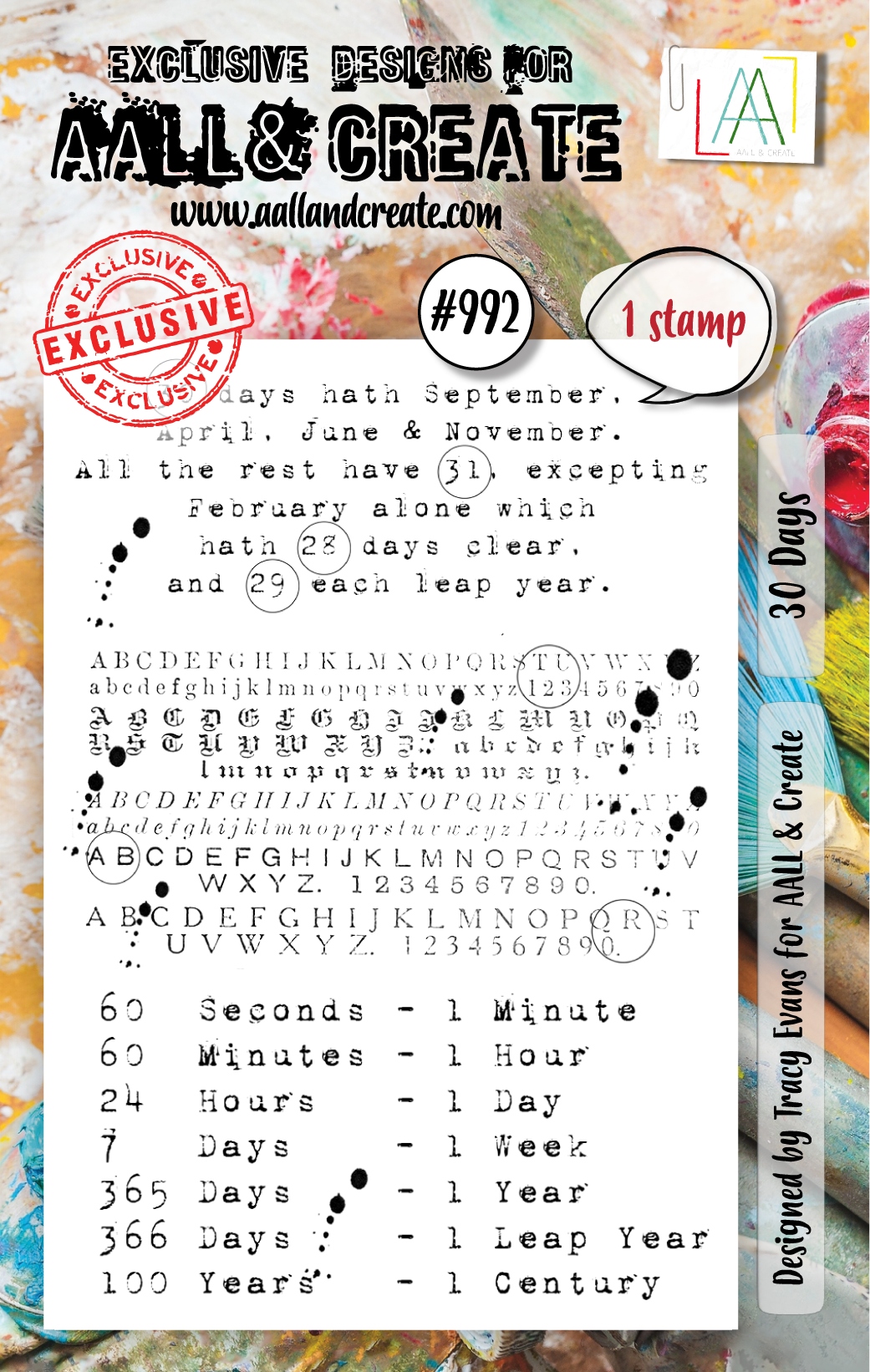 #0992 30 Days A7 Stamp Set