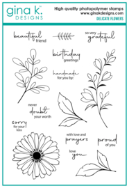 Delicate Flowers Stamps