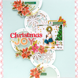 Stencils 4"X9" Holiday Elements Layering