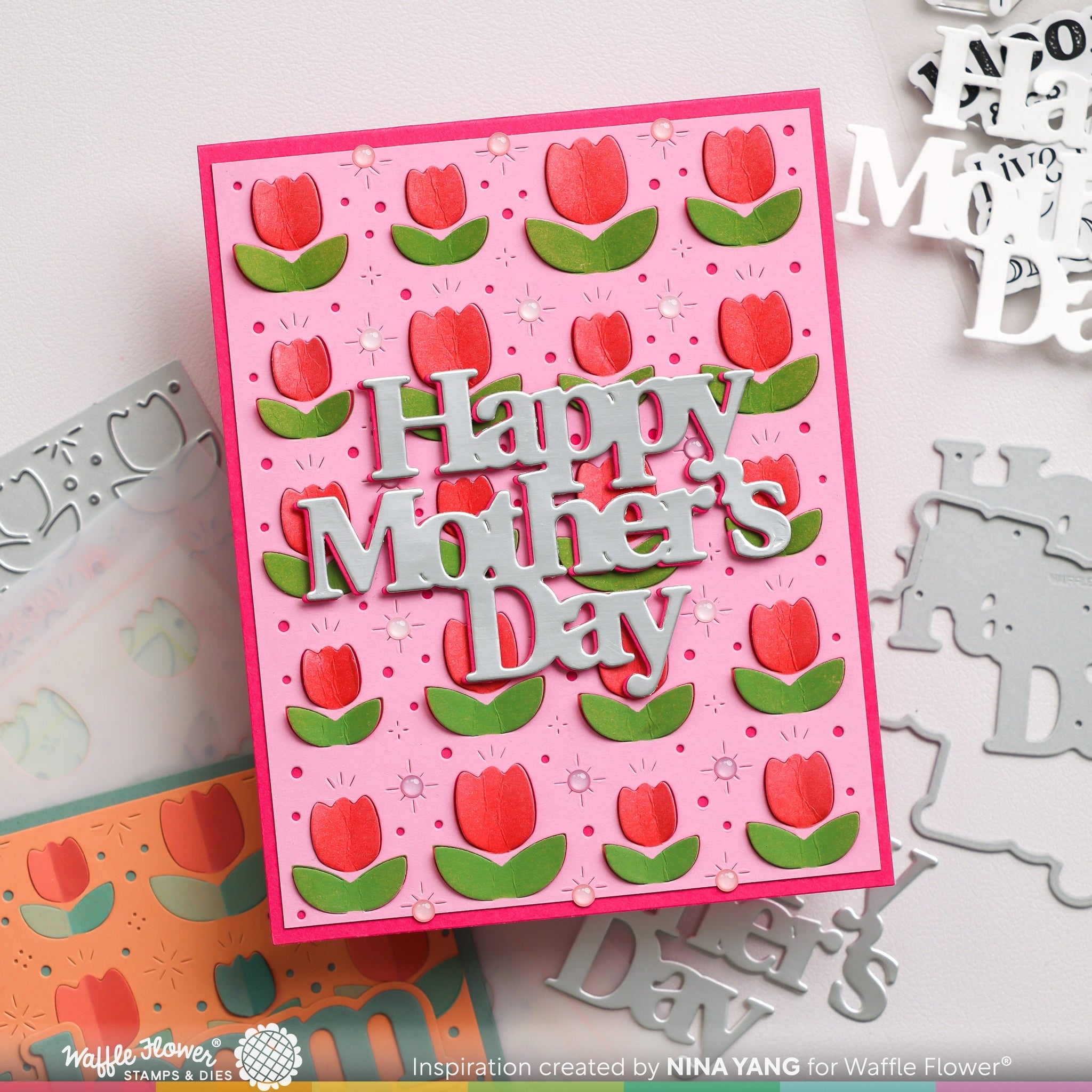 Lovely Tulips Stencil Duo