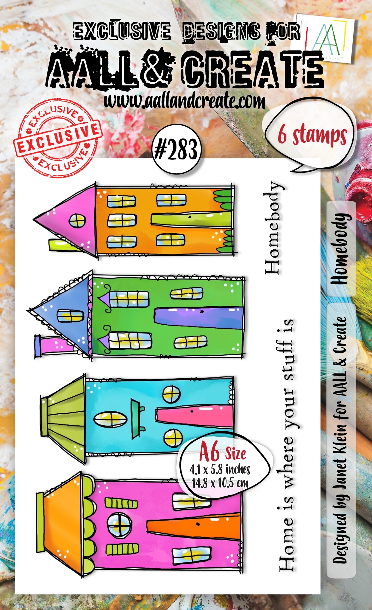 #0283 Homebody A6 Clear Stamp Set