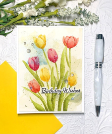 Tranquil Tulips Stamps