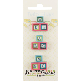 Baby Hugs Buttons Baby Blocks