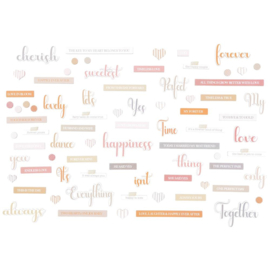 One Perfect Day Words Chipboard Set
