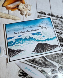 Serene Seascapes Stamps
