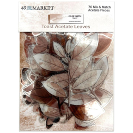 Color Swatch: Toast Acetate Leaves