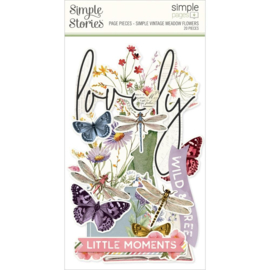Simple Vintage Meadow Flowers Simple Pages Page Pieces