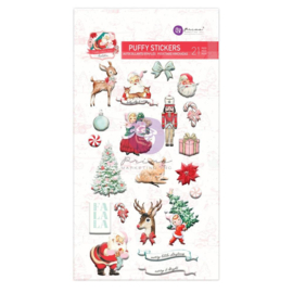 Candy Cane Lane Puffy Stickers