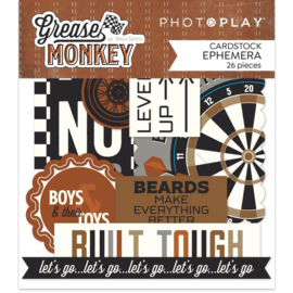 Grease Monkey Ephemera Cardstock Die-Cuts