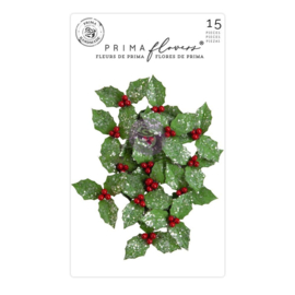 Candy Cane Lane Mistletoe Love Mulberry Paper Flowers