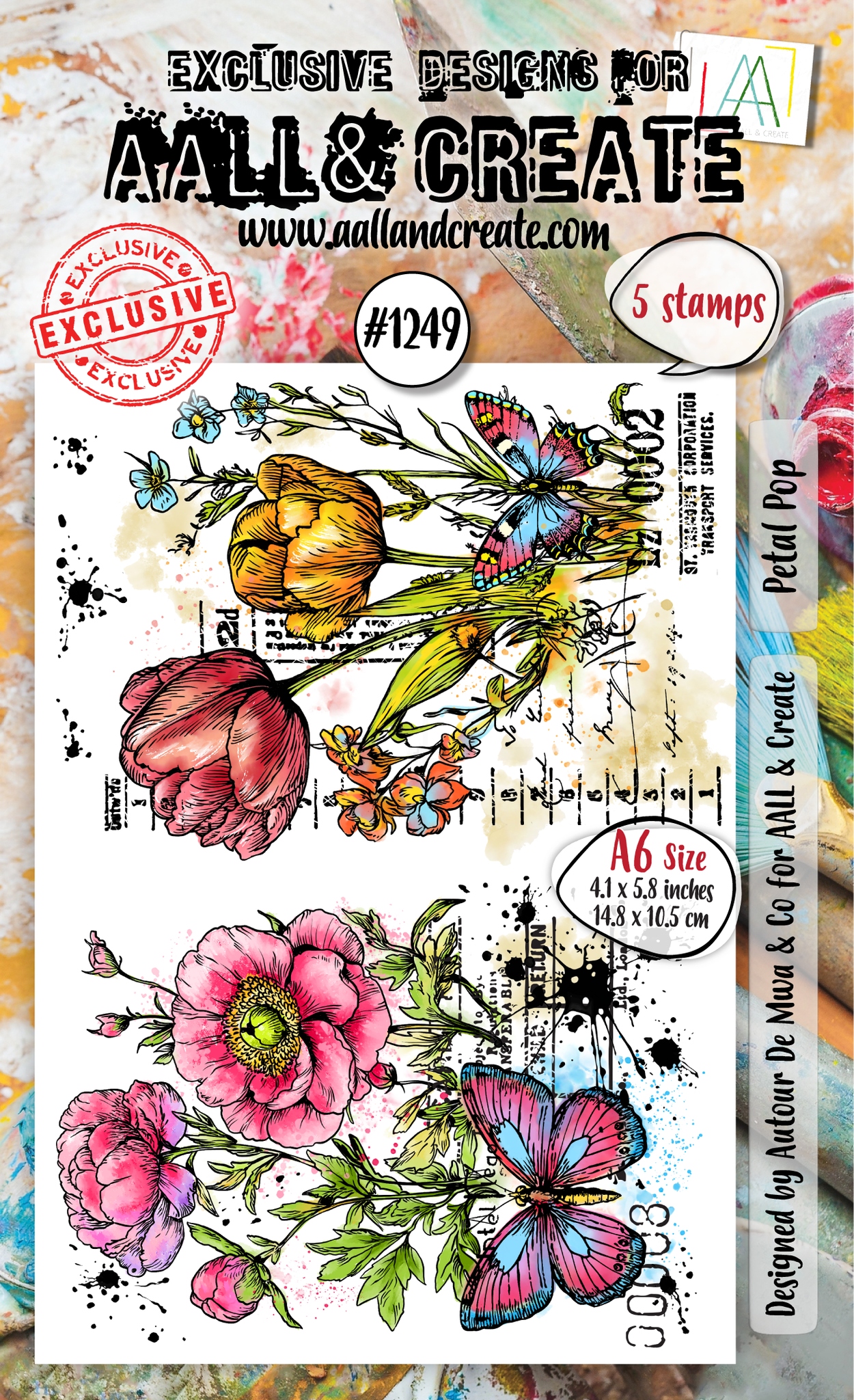 #1249 Petal Pop A6 Stamp Set