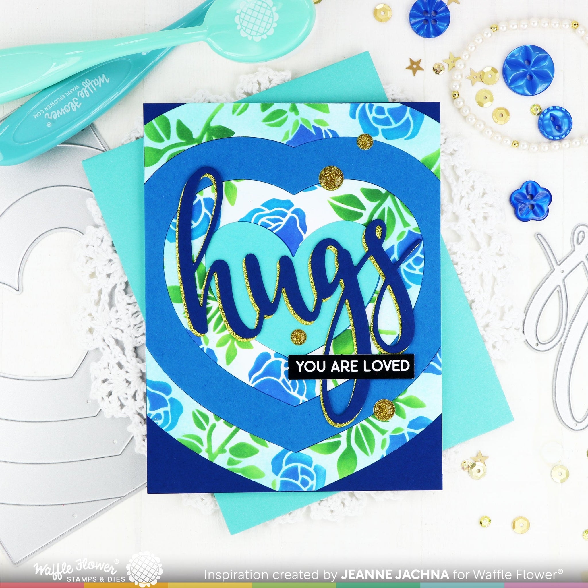 Gradient Heart Panel Die