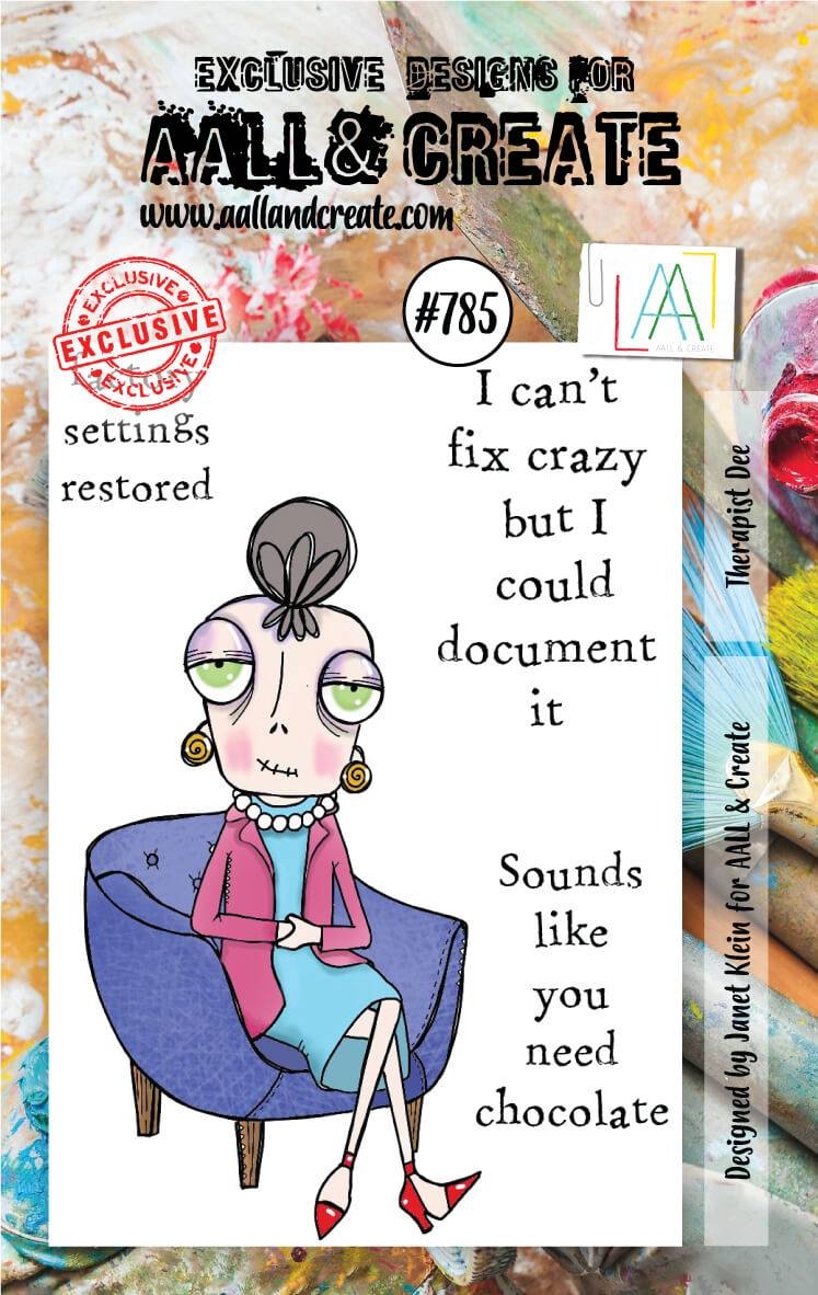 #0785 Therapist Dee A7 Clear Stamp Set
