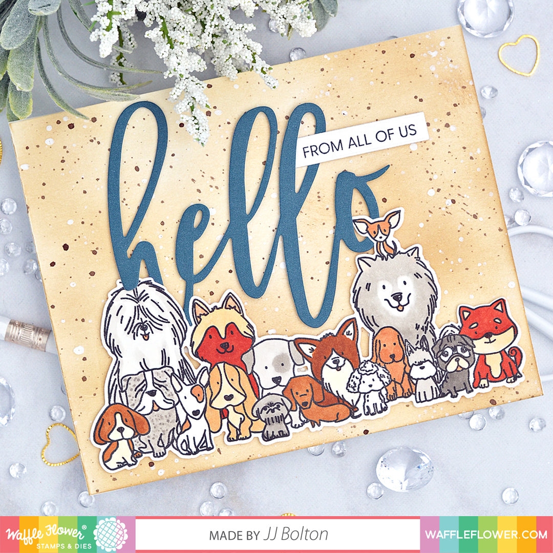 Oversized Hello Word Die