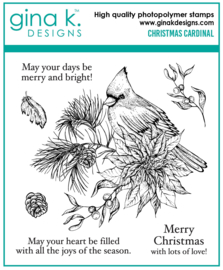 Christmas Cardinal MINI Stamps
