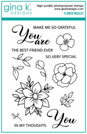 Flower Medley Stamps