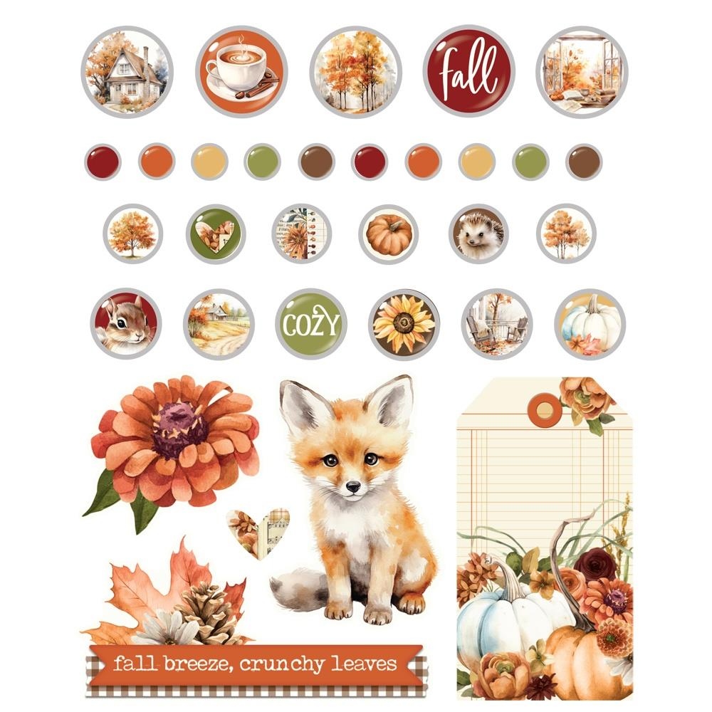 Autumn Breeze Decorative Brads