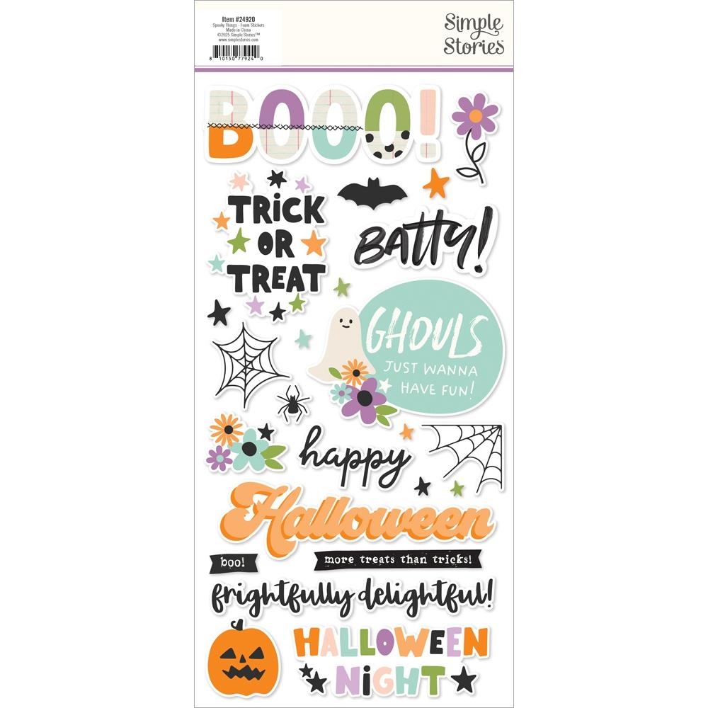 Spooky Things Foam Stickers