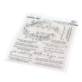 Clear Stamp Set Reason To Smile Wreath