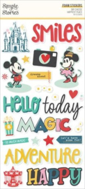 Say Cheese Happiest Place Foam Stickers