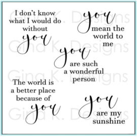 All About You MINI Stamps