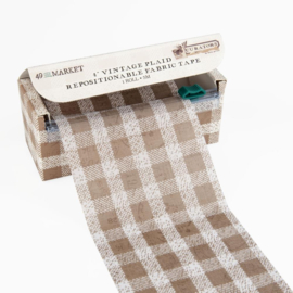 Curators Fabric Tape Roll Vintage Plaid