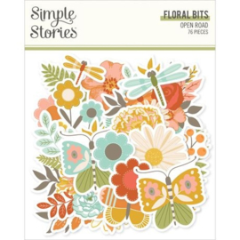 Open Road Floral Bits & Pieces Die Cuts