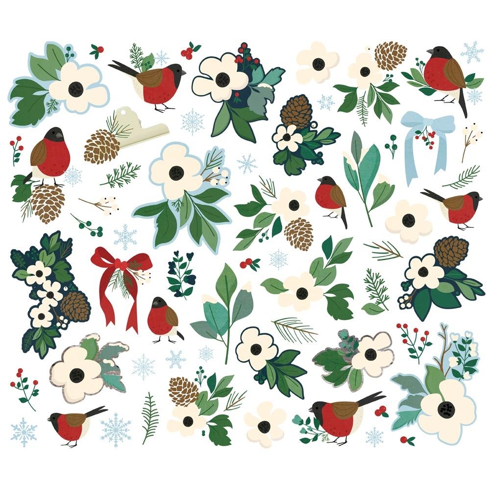 Flannel Season Bits & Pieces Die-Cuts Floral