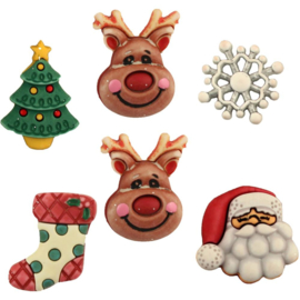Holiday Fun Buttons Reindeer Games