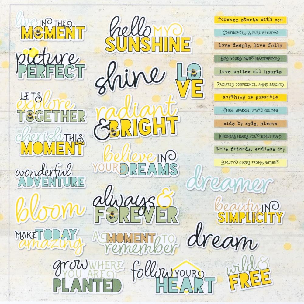 Botanical Buzz Chipboard Set