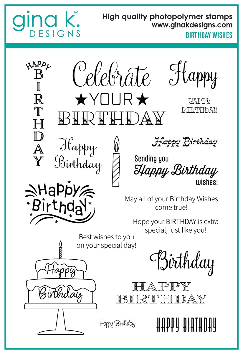 Birthday Wishes Stamps