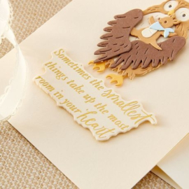 Sweet Sentiments BetterPress Plate & Die Set